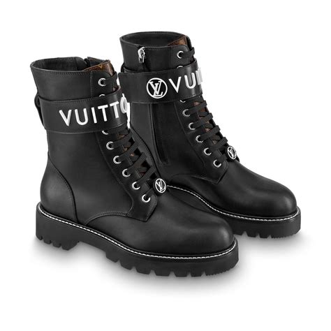 louis vuitton territory flat ranger boots|Louis Vuitton military boots.